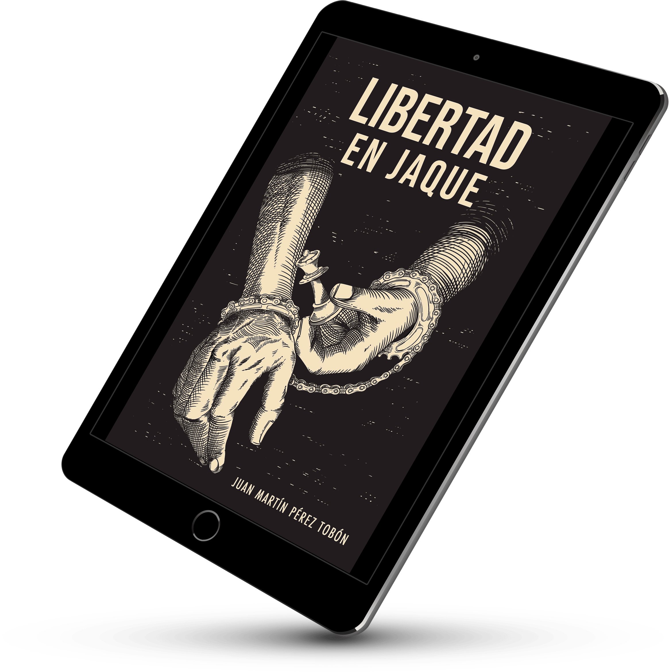 Libro digital Libertad en Jaque en tablet